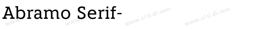 Abramo Serif字体转换
